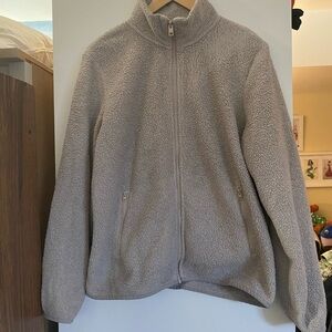 TNA Beige Sherpa Sweater